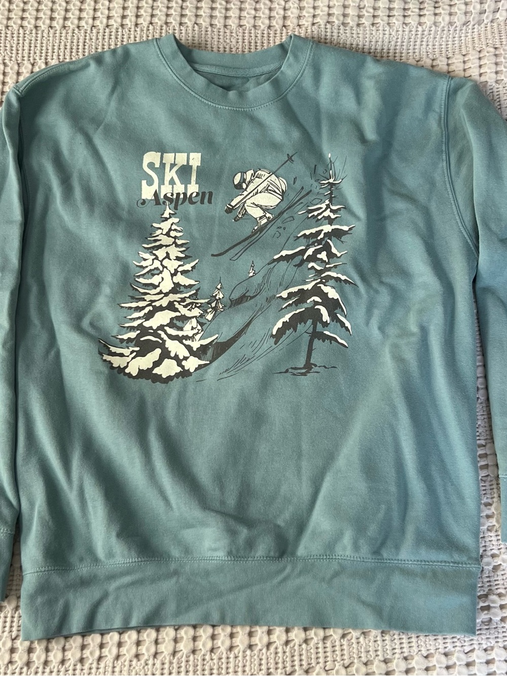 Ski Aspen blue crewneck sweatshirt Size L